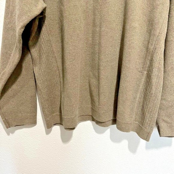 Eddie Bauer Men's Size XXL 100% Cotton Long Sleeves Pullover Sweater Brown - Picture 2 of 13